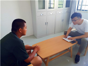 给学生一对一做心理调查